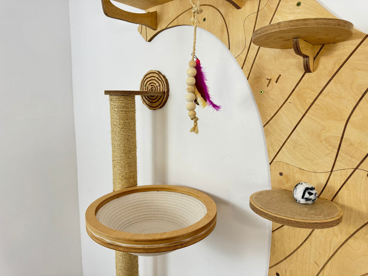 wall shelves for cats