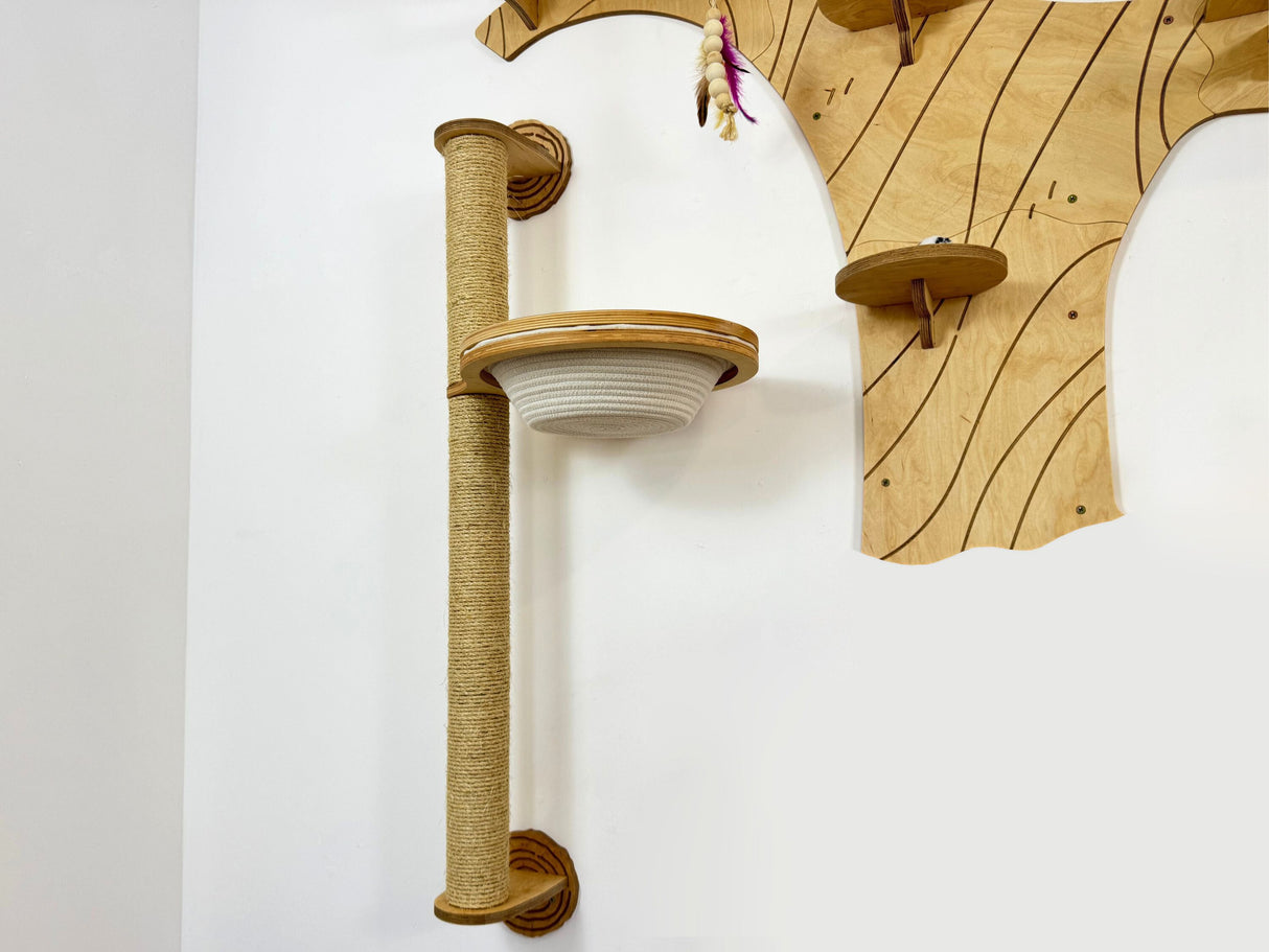 cat wall scratching post