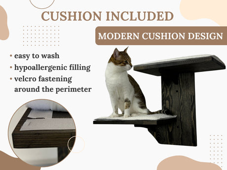 shelves with cushion for cat