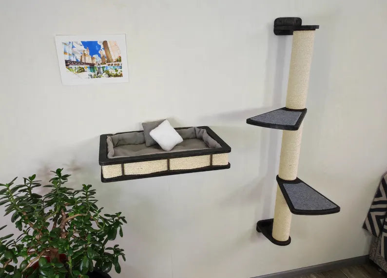 Cat wall furniture set