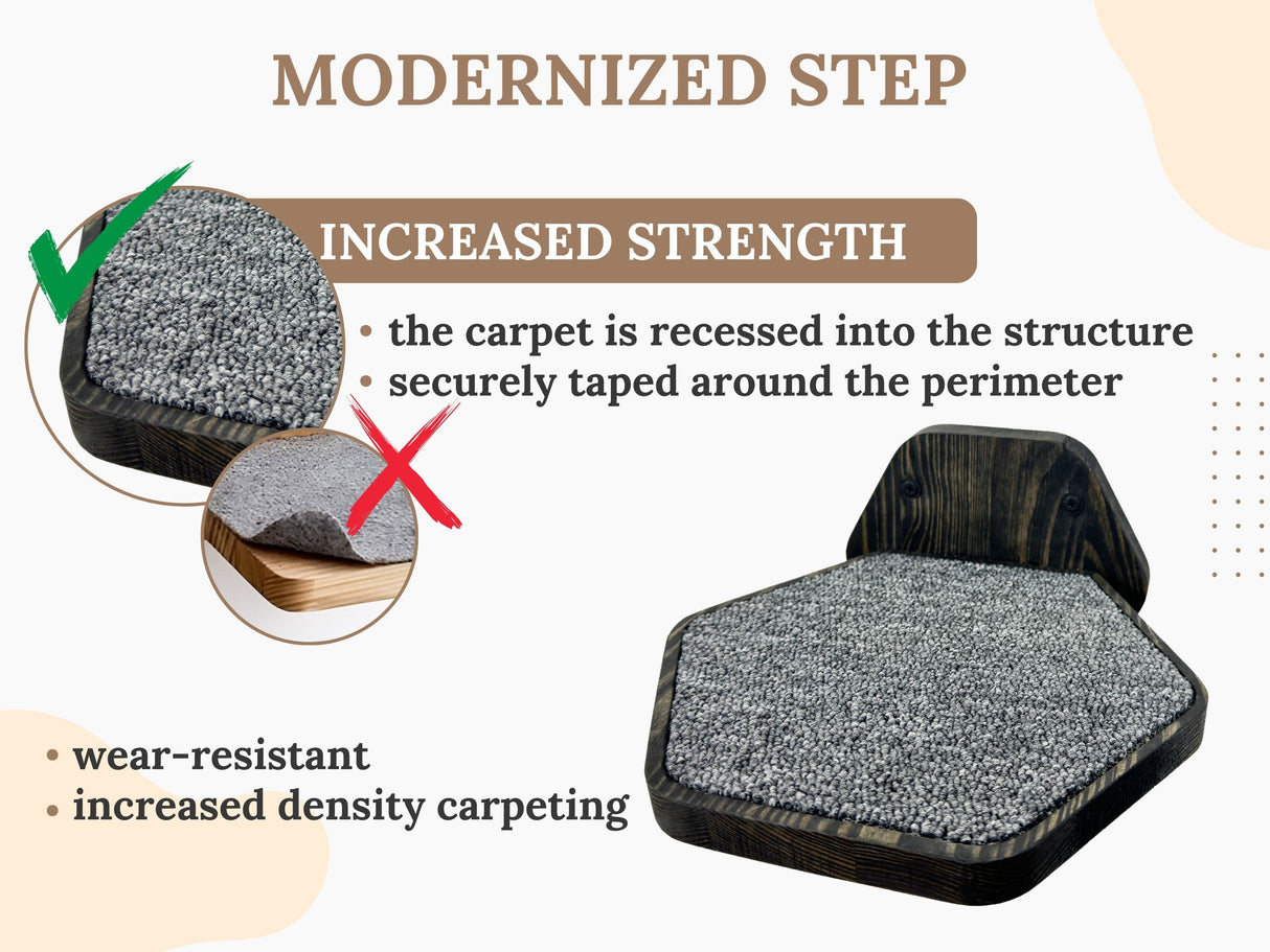 carpet on Hexgonal Cat Step