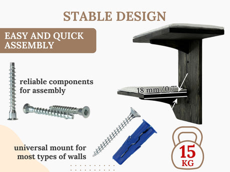 stable design wall shelves for cat