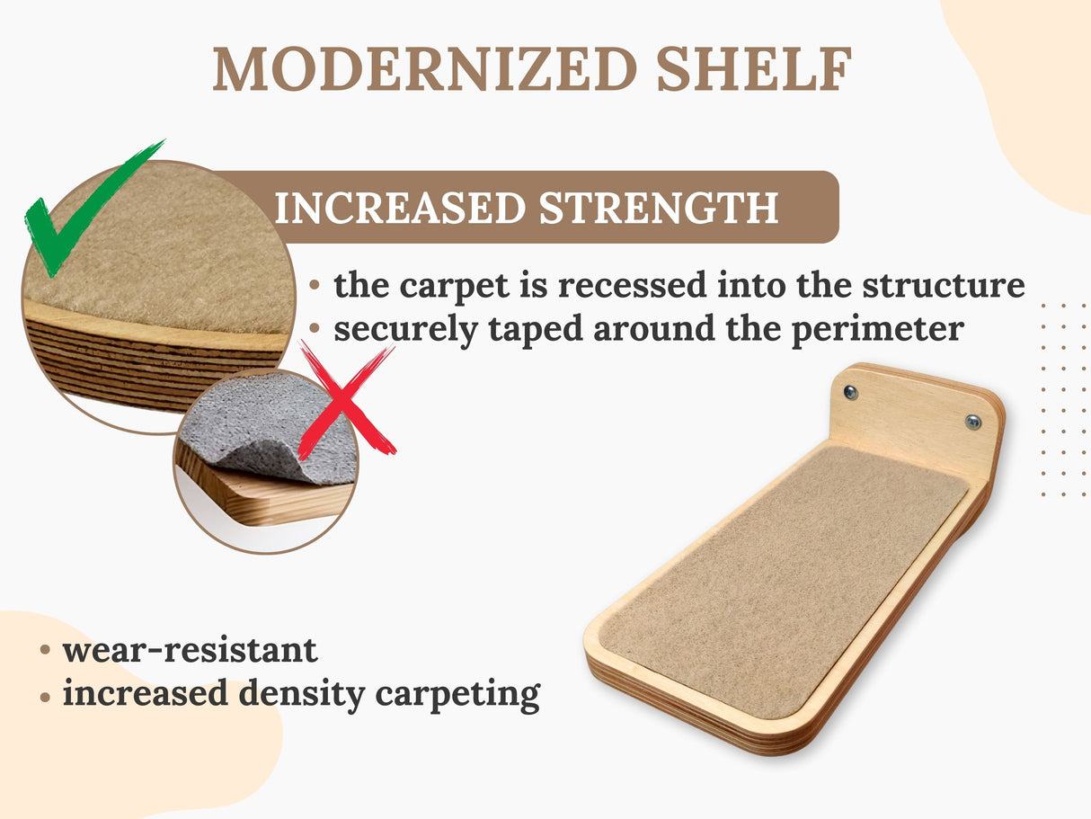 wall mounted cat steps