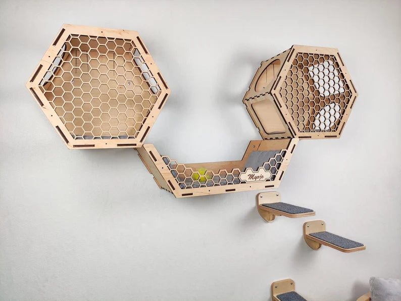 wall mount cat shelves