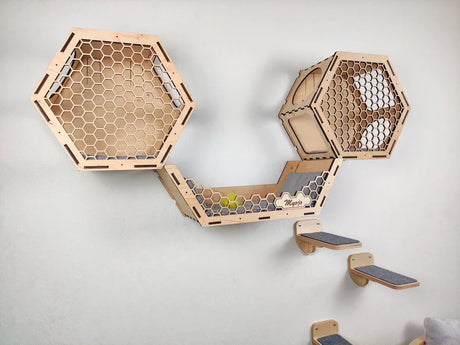wall mount cat shelves