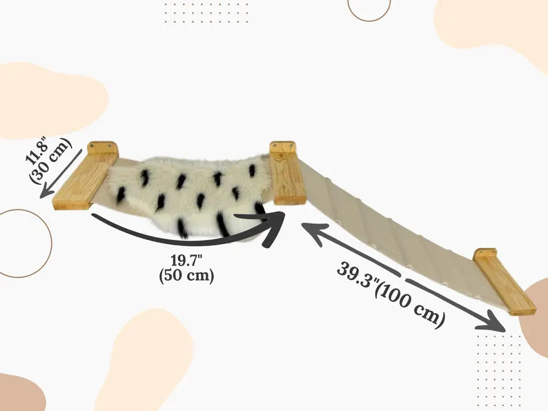 size of a cat wall hammock
