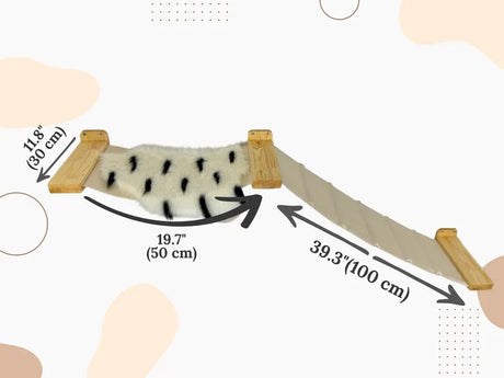 size of a cat wall hammock