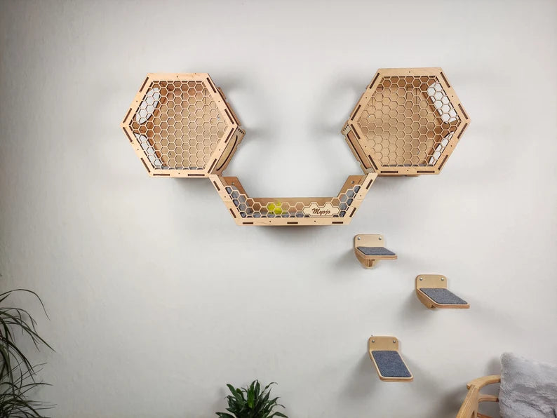 floating shelves for cats