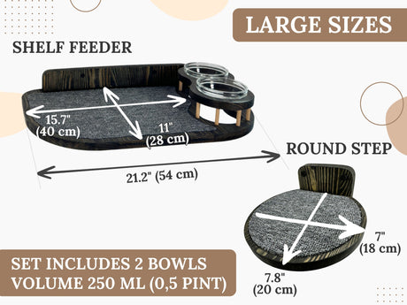 large size of the cat set for eat