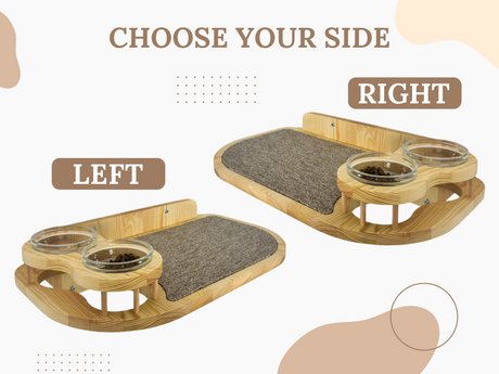 Diferent side of cat feeder (Left and Right)