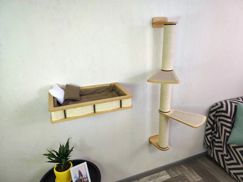 floating shelves for cats