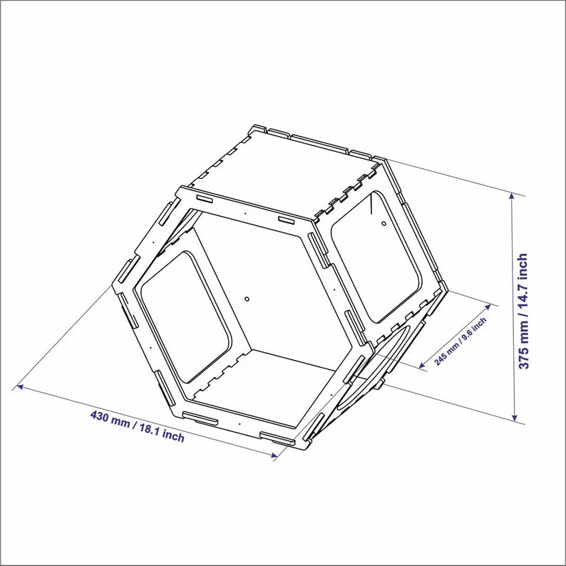 dimensions of cat wall shelves