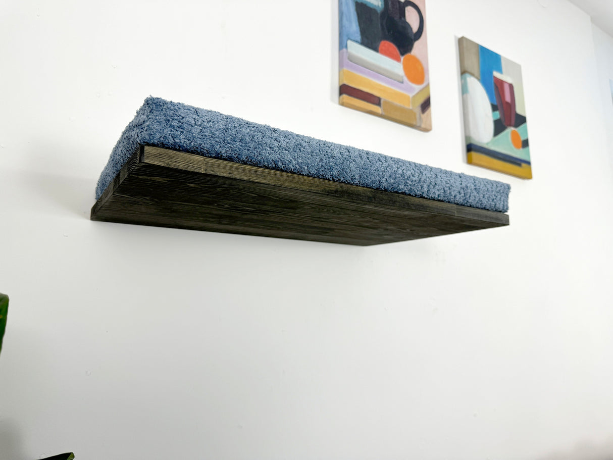 dark wood shelf for big cats