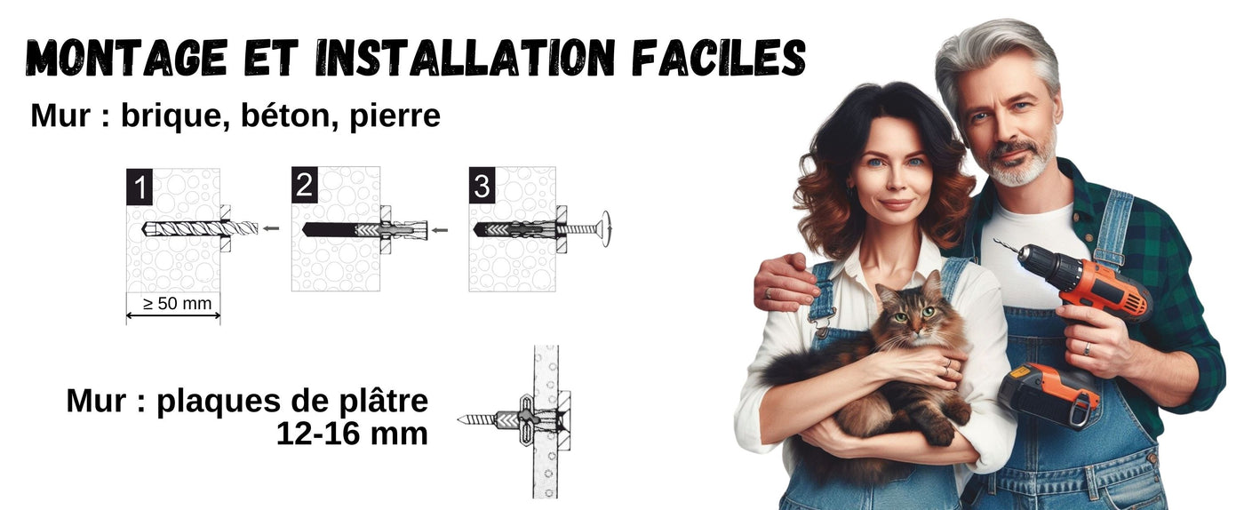 mur pour chat