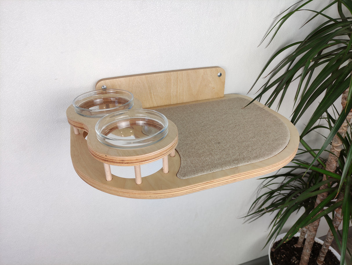wall mounted cat feeder