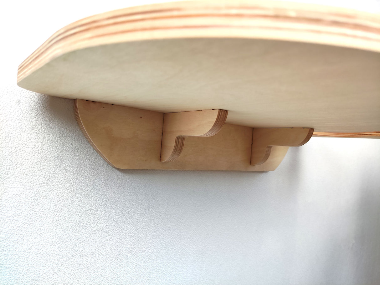 Natural cat wall shelf for cat food