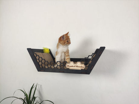 cat wall climbing shelves