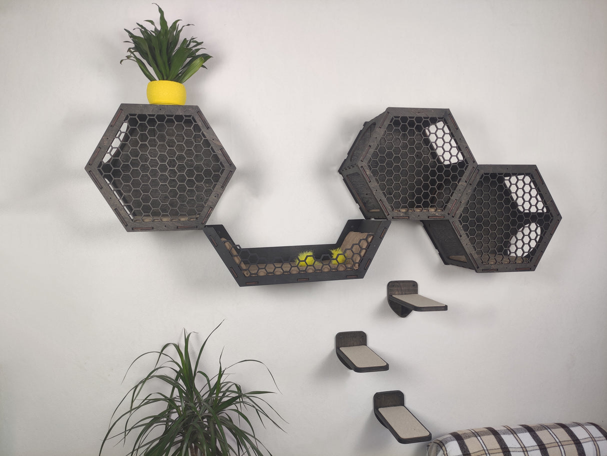 wall shelves for cats