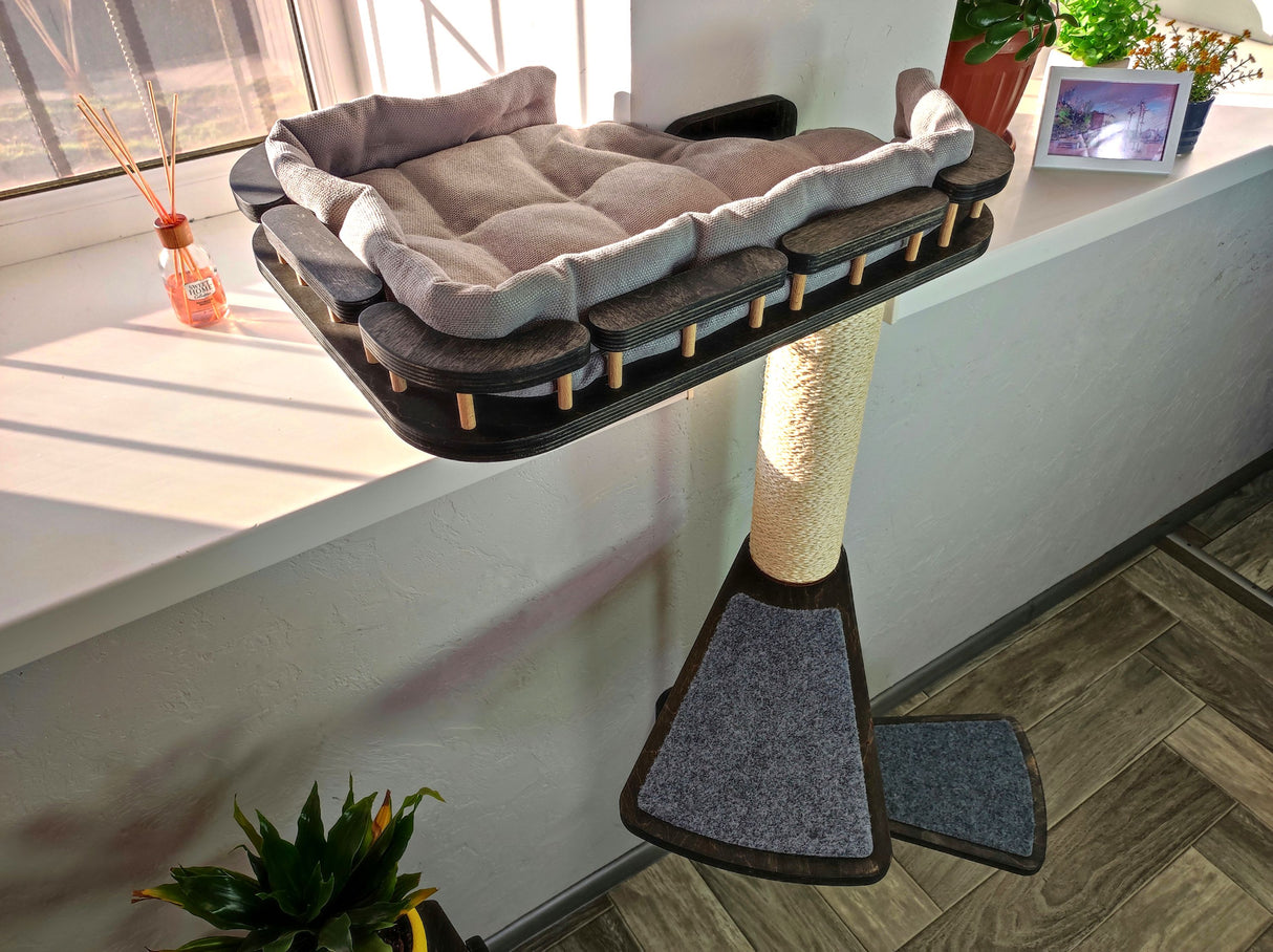 cat scratching poles