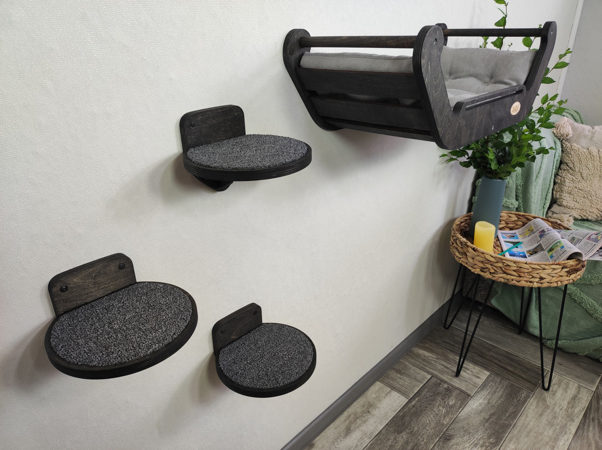 Wall Furniture for cats - cat wall bed and steps