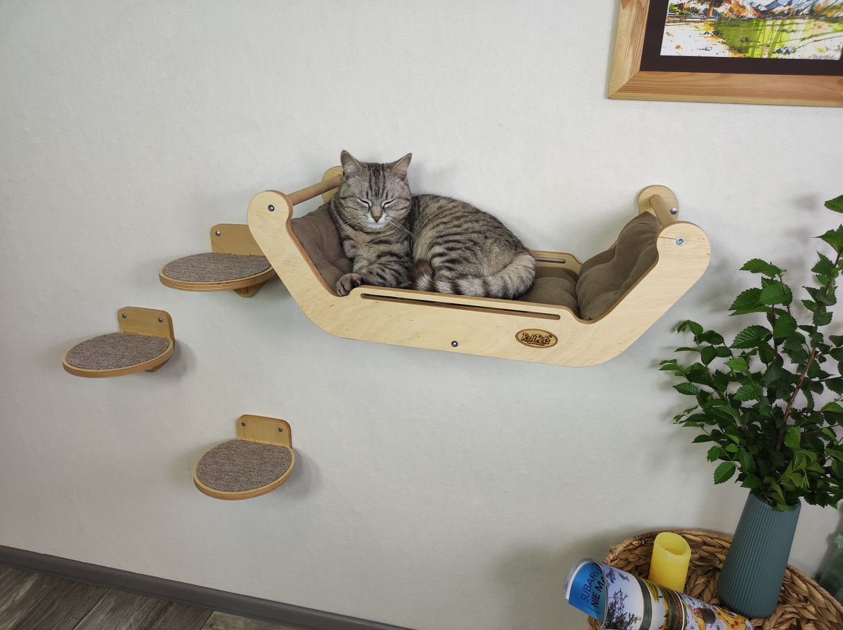 Set of wall furniture for a cat