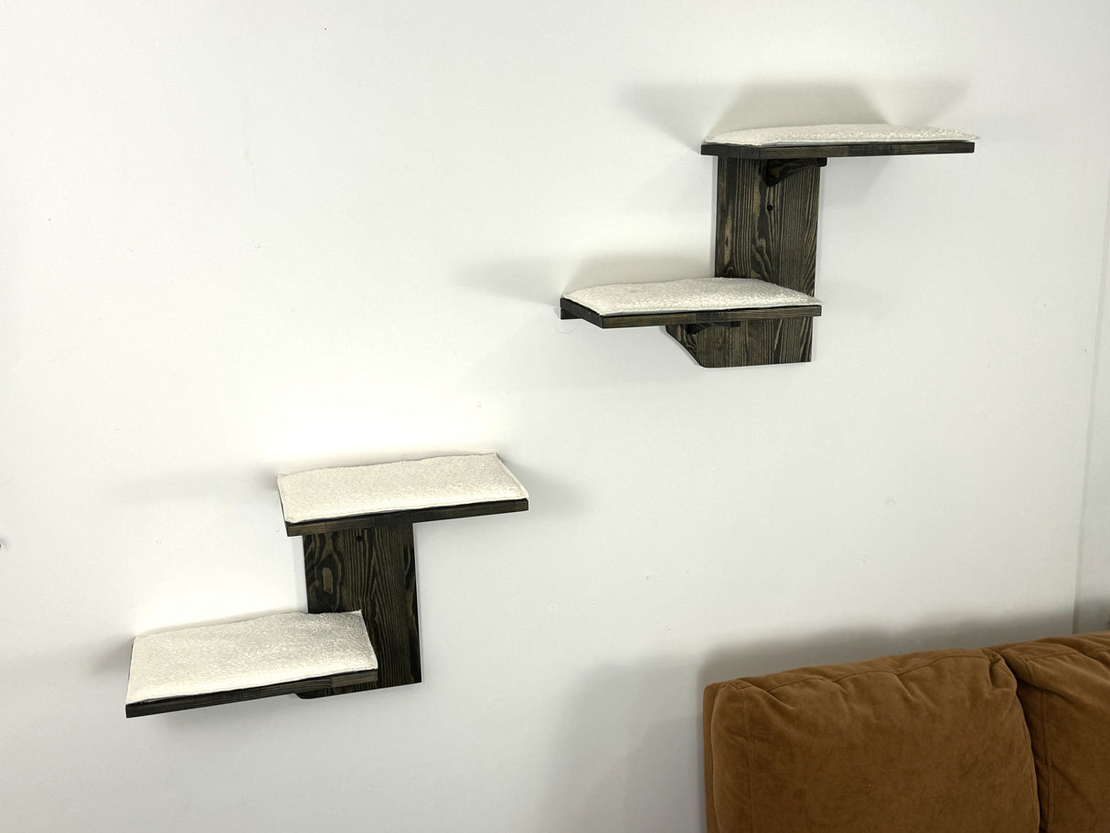 soft cushion on the cat wall shelves