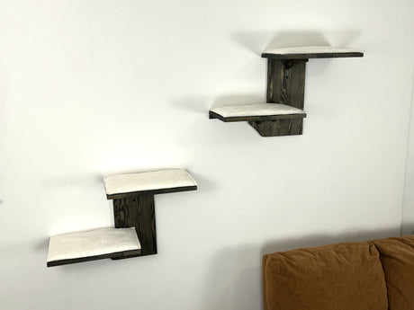 soft cushion on the cat wall shelves