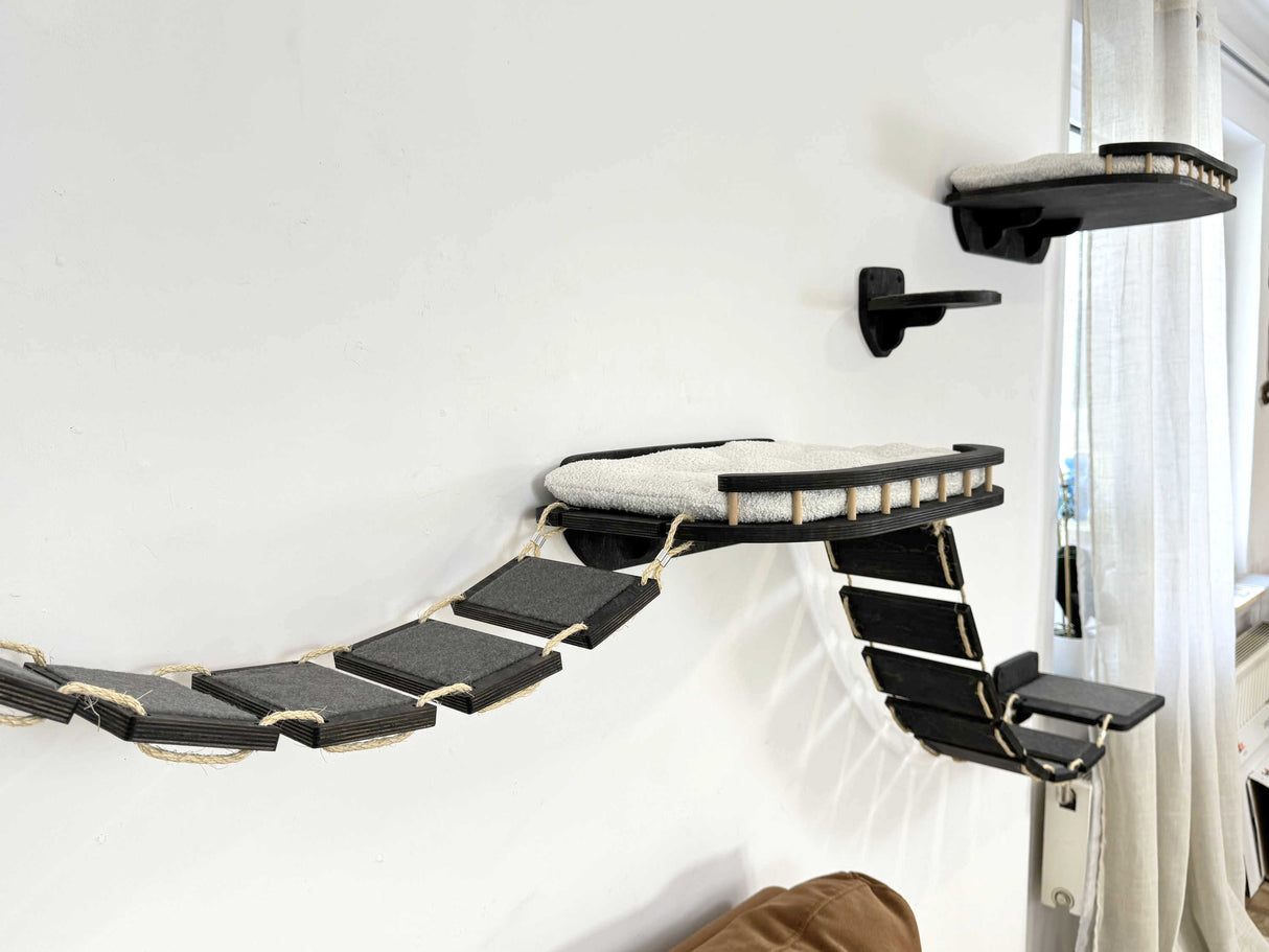 wall mounted cat shelves