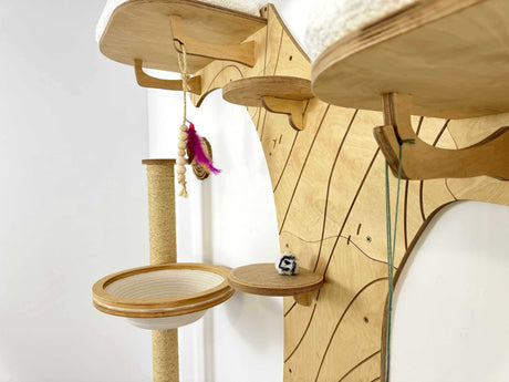cat wall steps