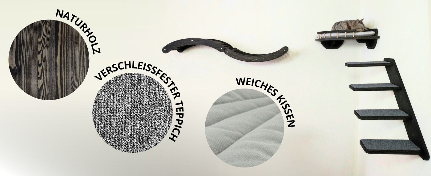 katzen kletterwand set