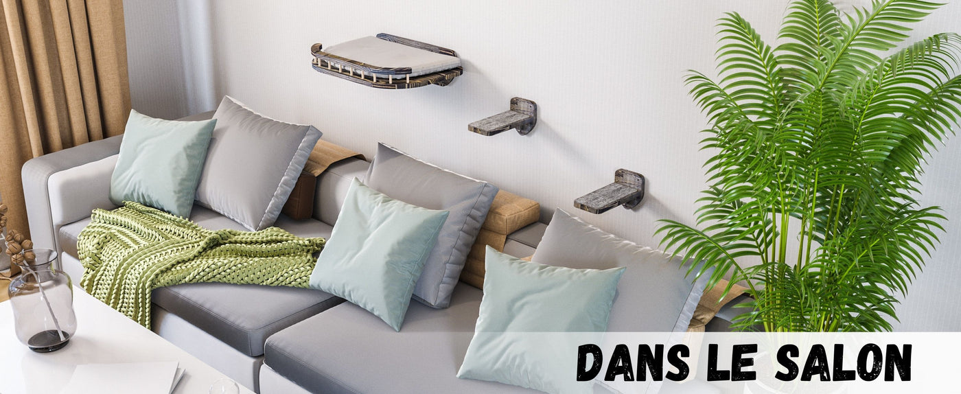 éléments muraux pour chats