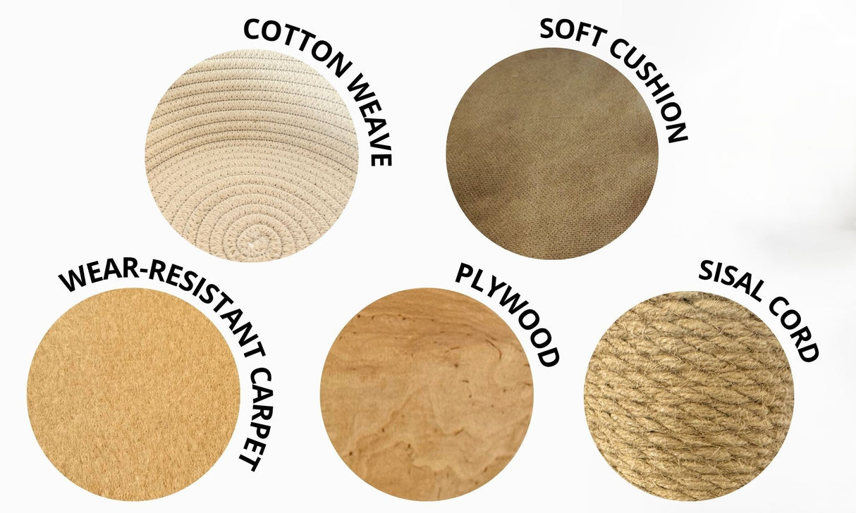 Modular Cat Tree Wall System – Climbing Set with Bridge & Beds