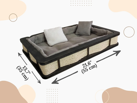 Cat wall shelf size
