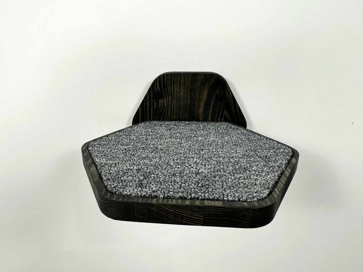 Dark hexgonal Wall Cat Step