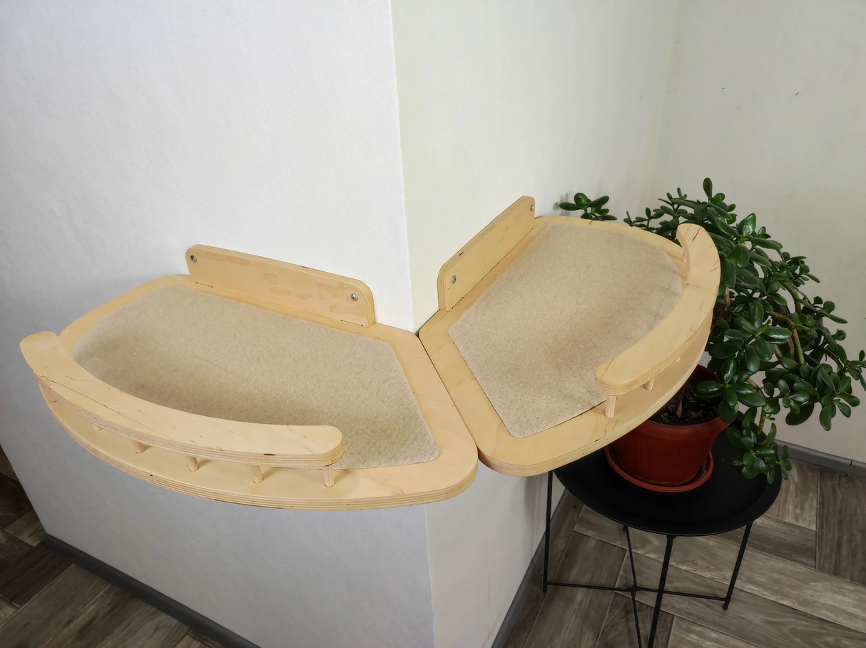 sturdy cat shelf design