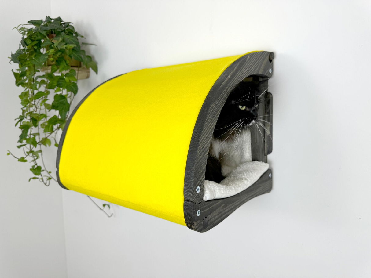 cat wall tunel bed
