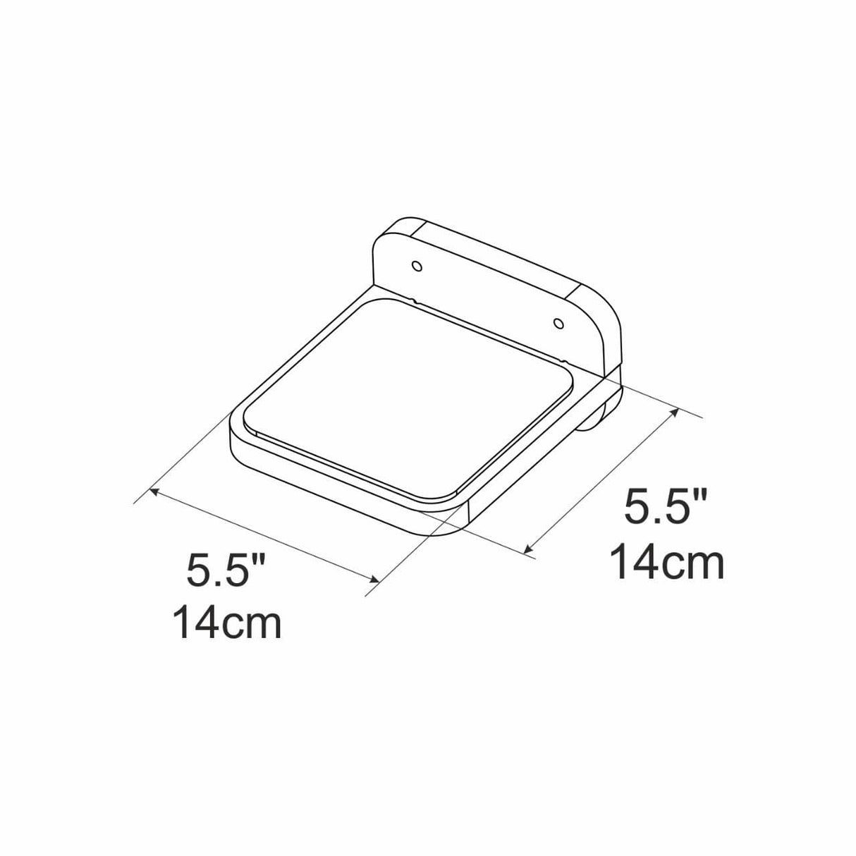 Eco-friendly pine cat furniture step, 5.5-inch platform for comfortable movement between shelves.