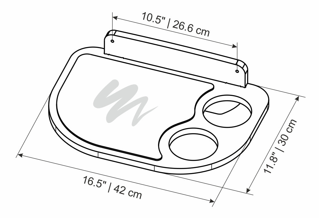 wall cat shelf feeder size