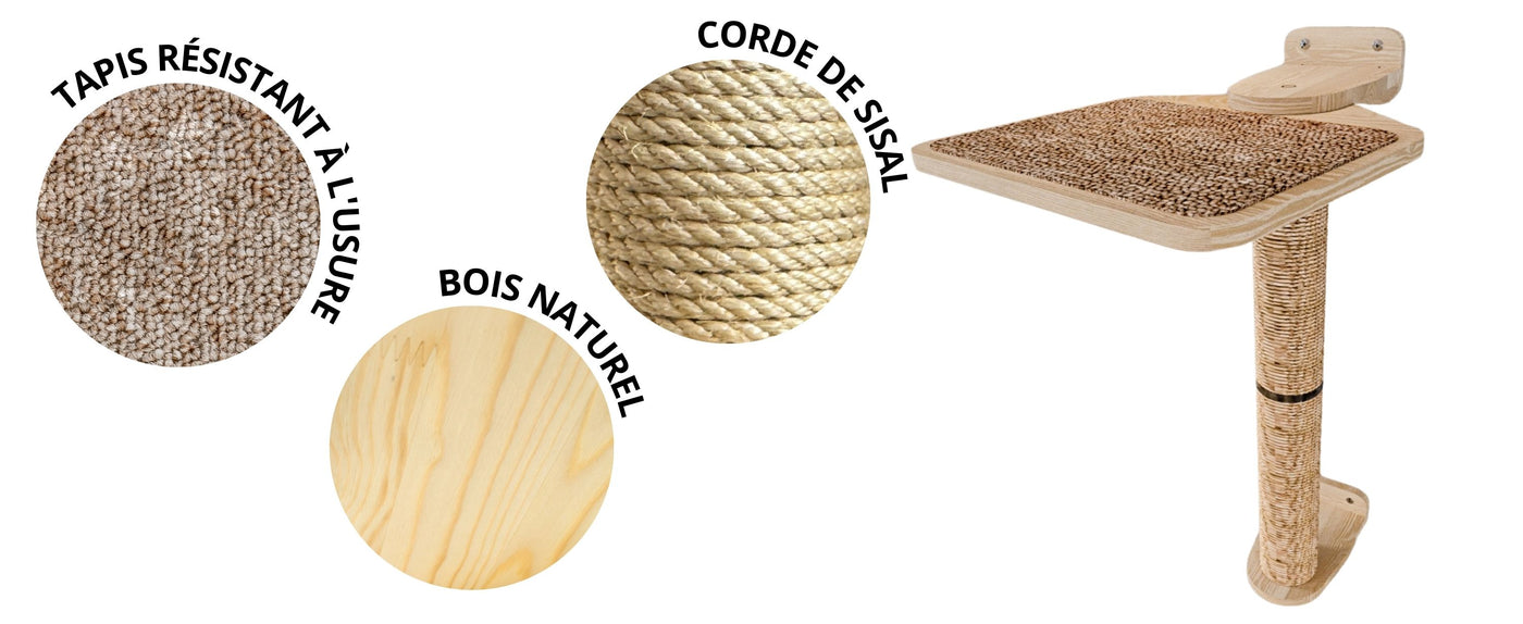 Griffoir mural pour chat