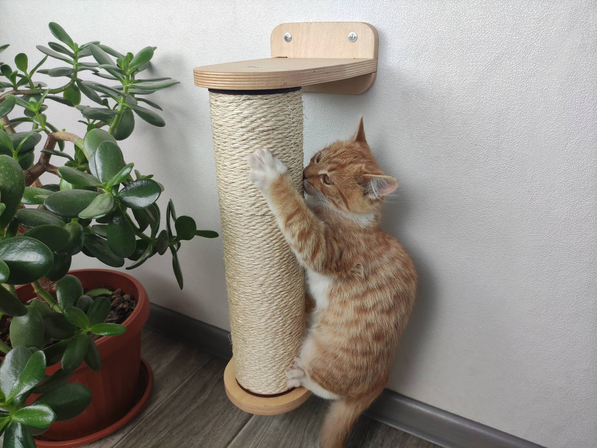 Cat Scratching Pole Wall-Mounted