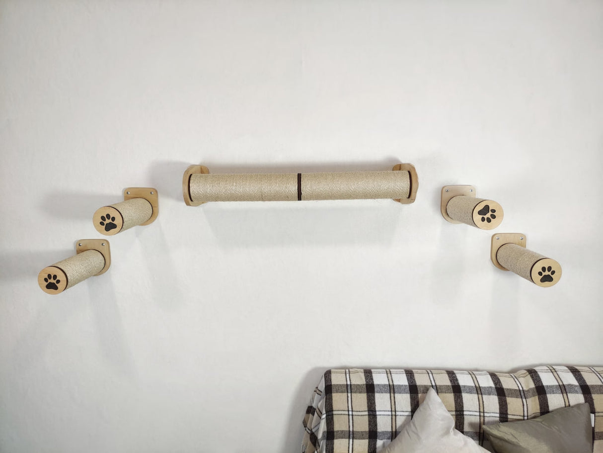 Durable Sisal Cat Scratching Posts and 4 Cat Steps