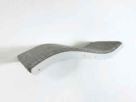 Gray wavy cushion on a white background