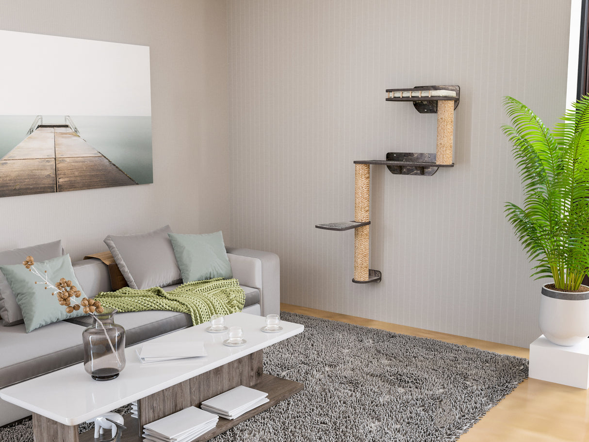 Cat Tree with Scratching Posts and Platforms