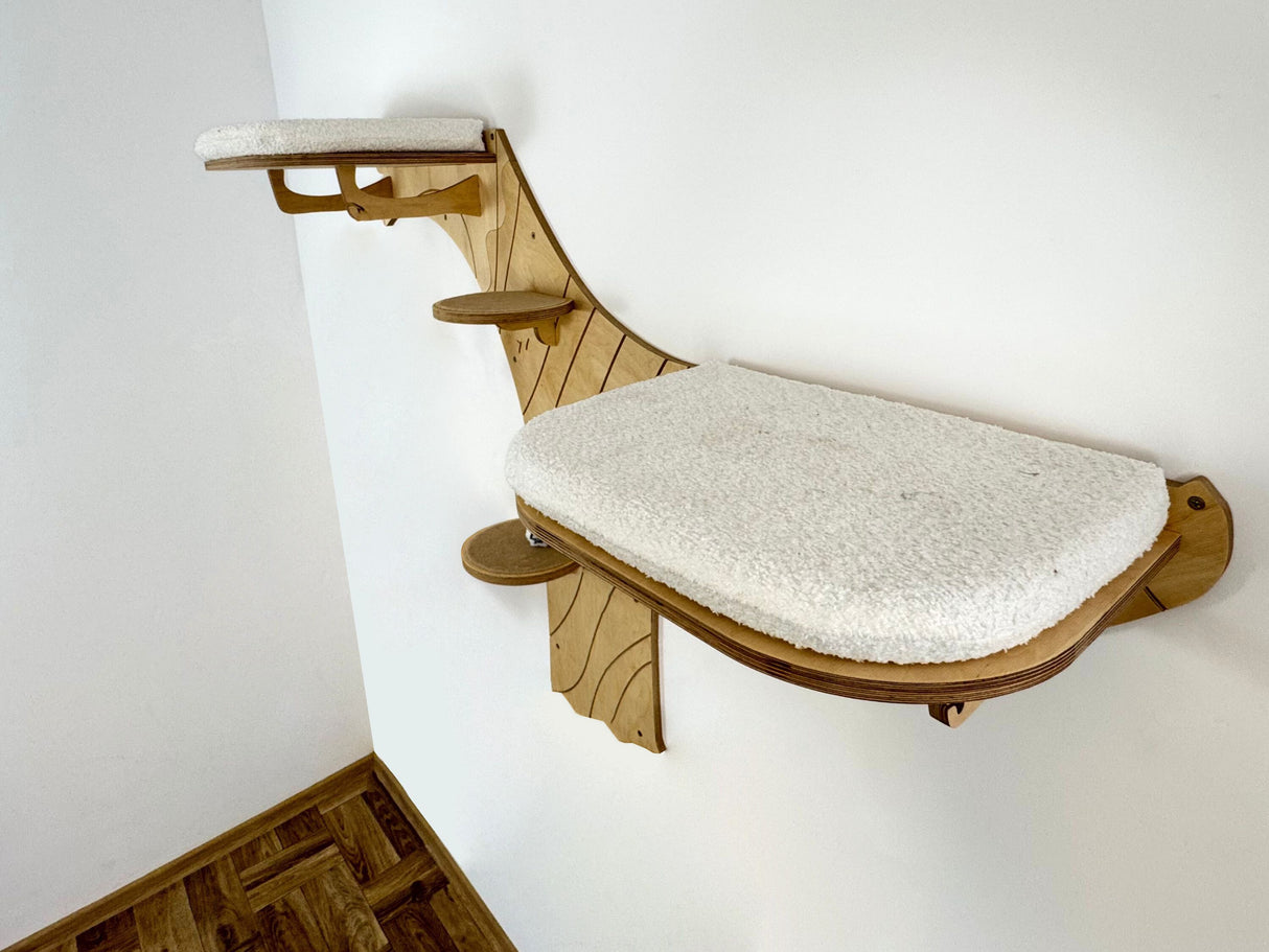 cat shelves walls