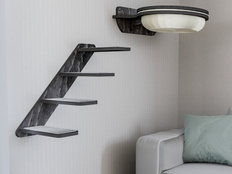 cotton cat wall basket with ladder