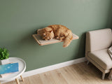 Natural color cat wall perch 