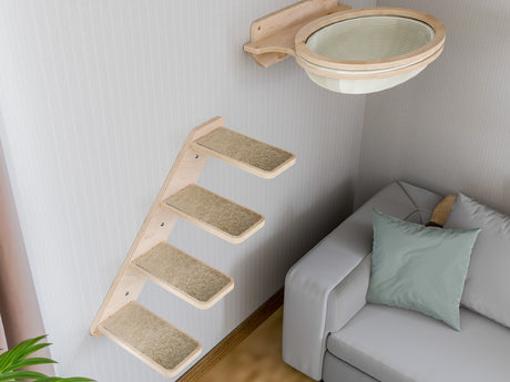 cotton cat wall basket with ladder