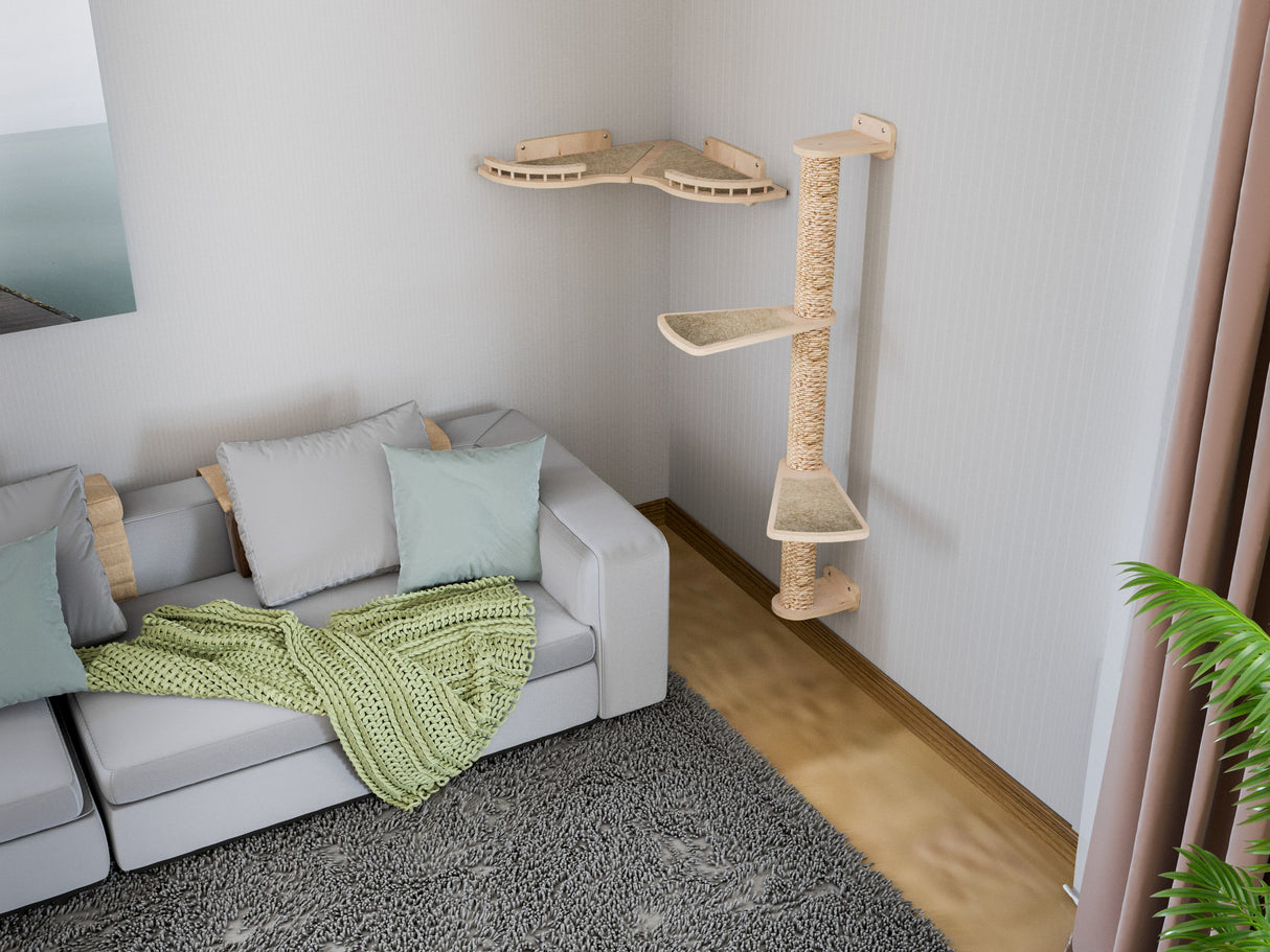Wall mounted cat furniture