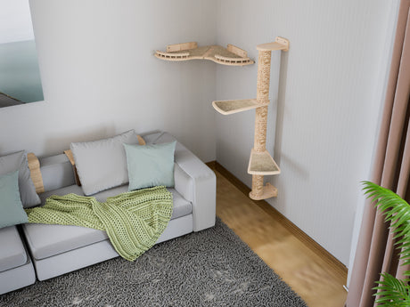 Wall mounted cat furniture