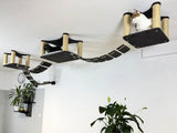 Ceiling Cat Playground with Bridges & Shelves